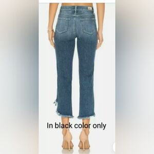 PAGE Hoxton Straight Ankle black jeans. Size 27